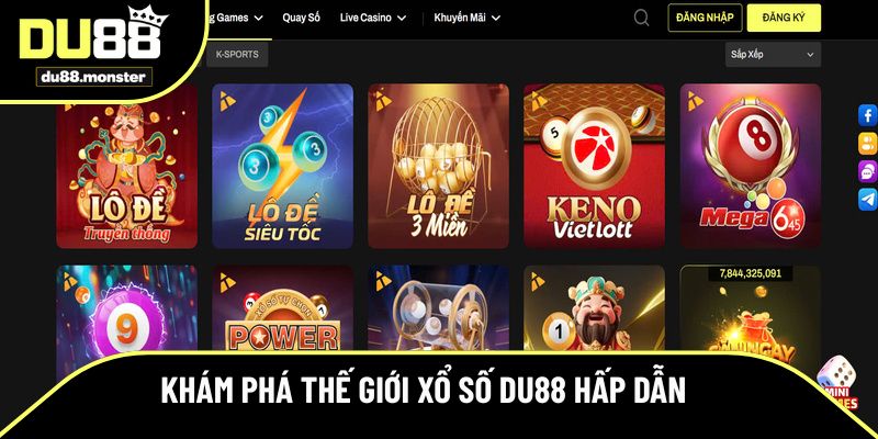 Khám phá thế giới xổ số Du88 hấp dẫn 