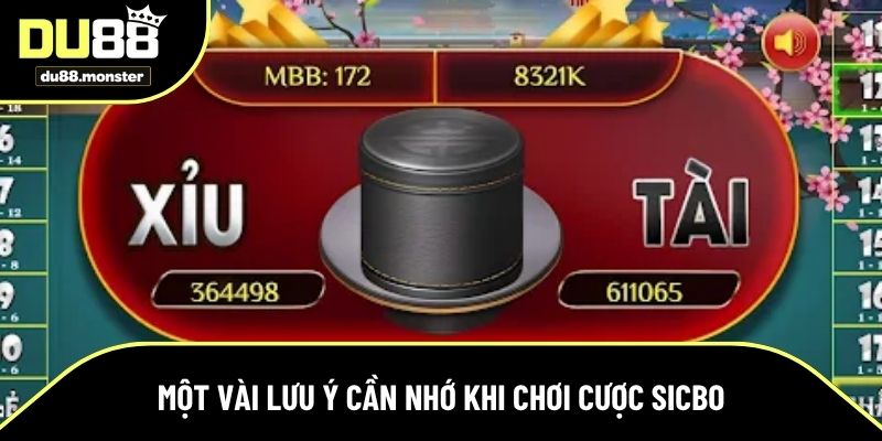 Lưu ý chơi game sicbo hiệu quả và an toàn